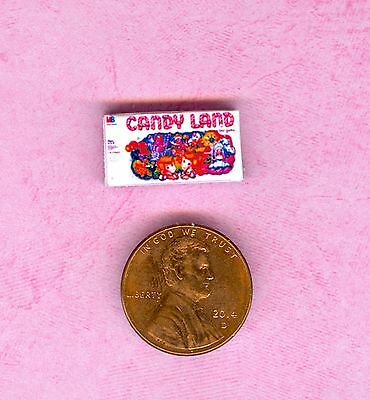 1:24 Half Inch Scale  Dollhouse Miniature  Candyland Game Box