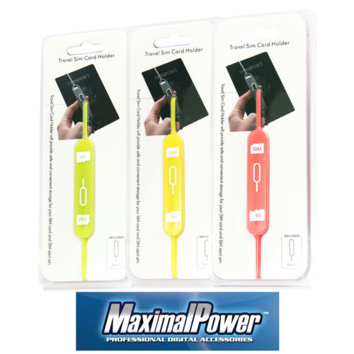 MaximalPower 2IN1 Travel Micro Nano SIM Card MicroSD Holder For Passport Case