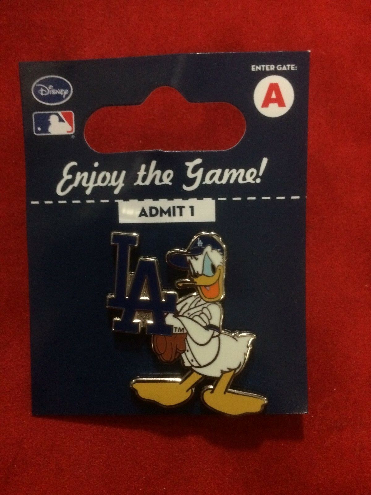 Donald Duck Los Angeles Dodgers Disney Pin - LA Logo - New - Factory Package
