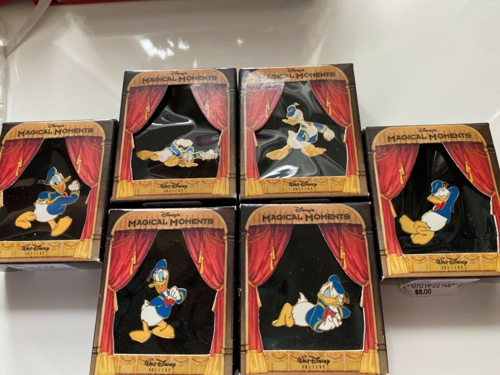 Disney Donald Duck 65th Anniversary Pin Set 6 Nib Magical Moments Nib