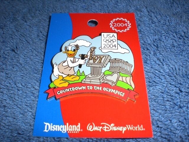 Disney DLR 2004 USA Olympics COUNTDOWN TO THE GAMES #6 DONALD LE 750 Pin