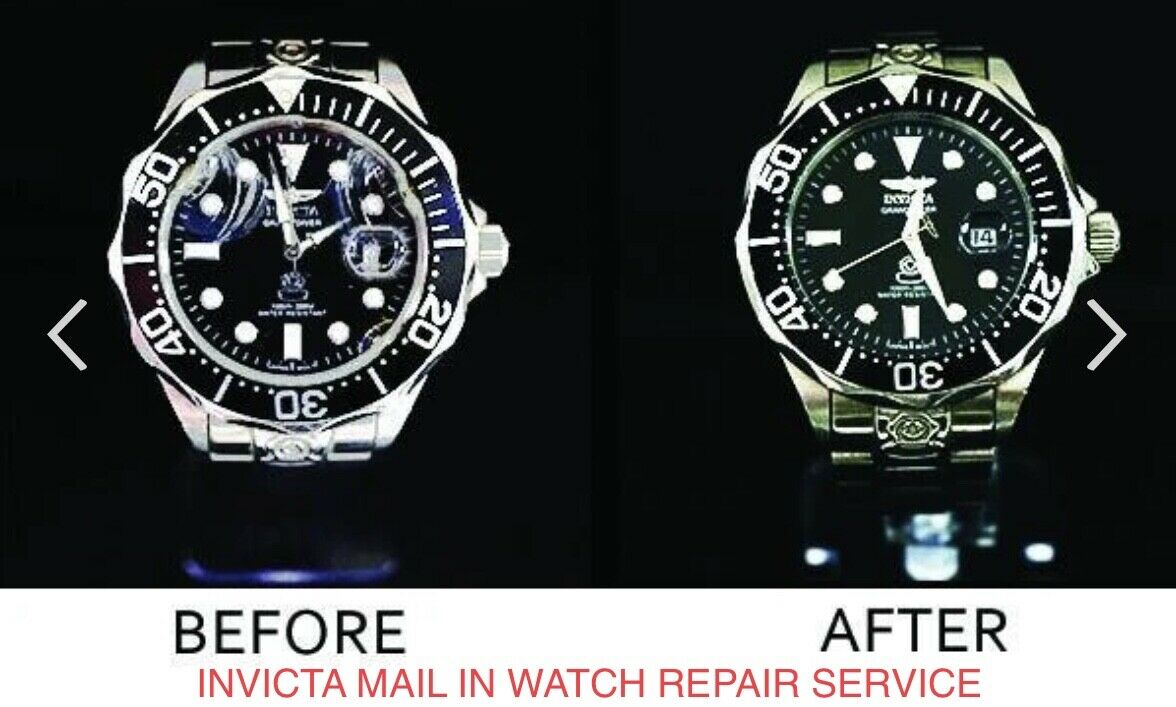 INVICTA WATCH BROKEN CRACKED GLASS CRYSTAL REPAIR REPLACEMENT SERVICE