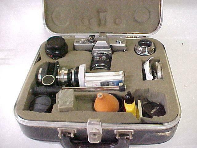 MINOLTA  SRT101 35mm Camera & Complete Outfit in Fitted Case + Many Extras  USED