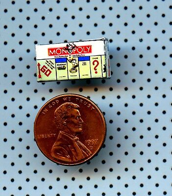 1:24 Half Inch Scale Dollhouse Miniature Monopoly Game Box