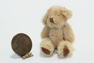 Dollhouse Miniature Super Soft Brown Teddy Bear