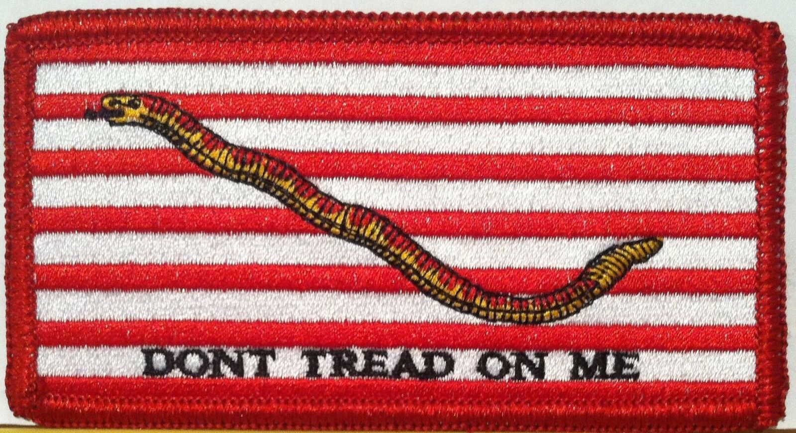Don't Tread On Me, Jack Of The United States Iron-On Patch The First Navy Jack