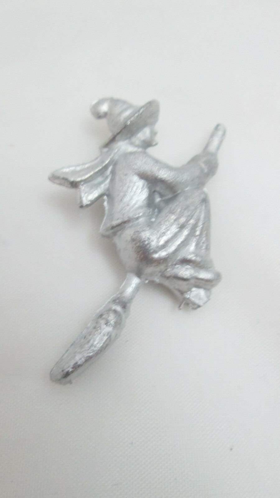Dollhouse Miniature Unfinished Metal Flying Witch