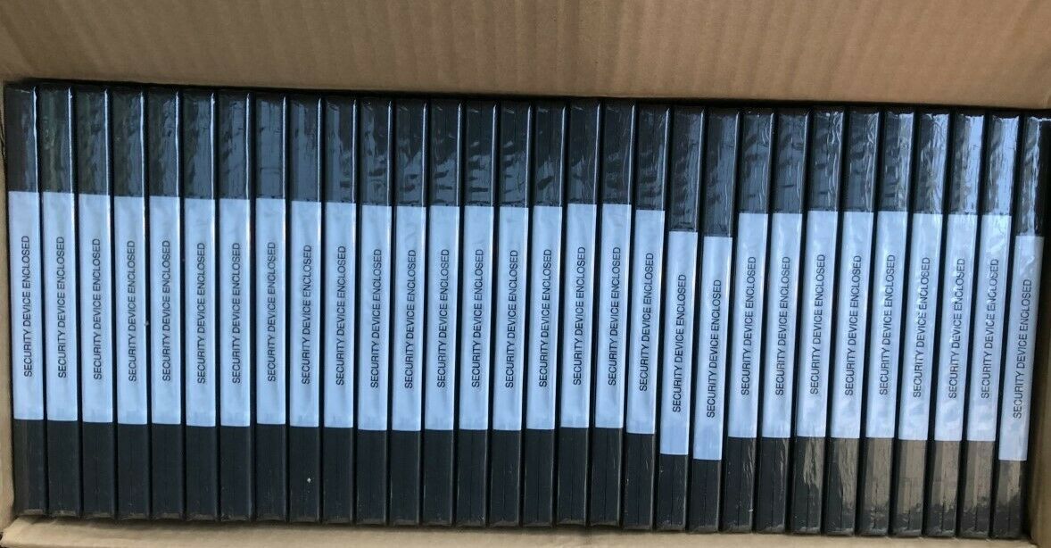 30 Empty Double Disc 2 Dvd Cases Black Please Read Description Wrap Around Sleev