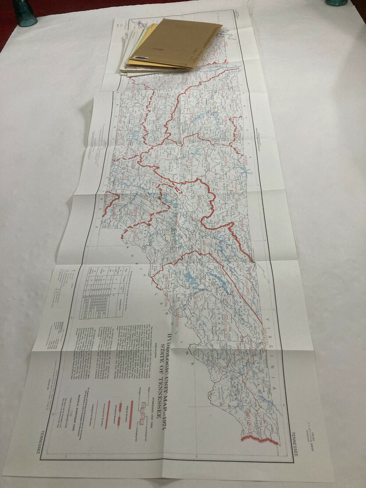 Tennessee Usgs Maps Indexes - Hydrologic - Cohutta Wilderness  - Geologic Maps
