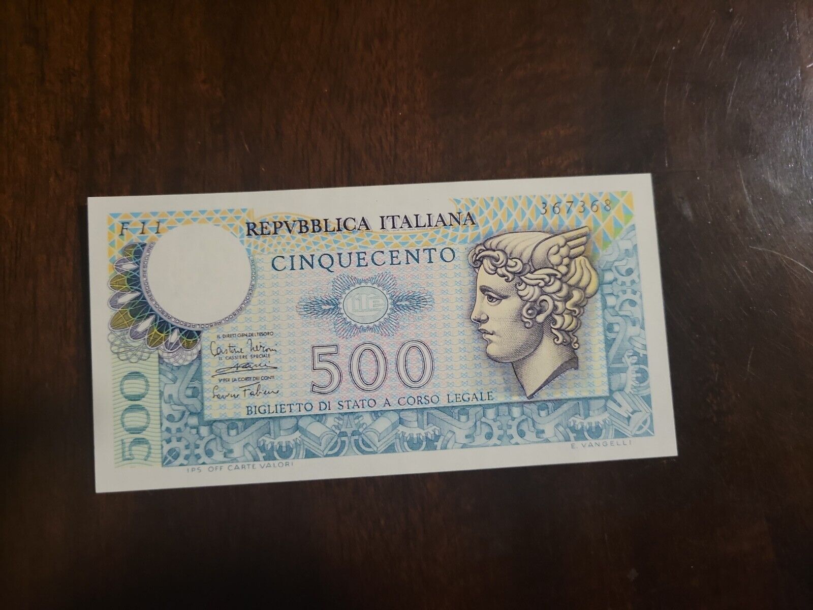 Repvbblica Italiana 500 Cinquecento Paper Money