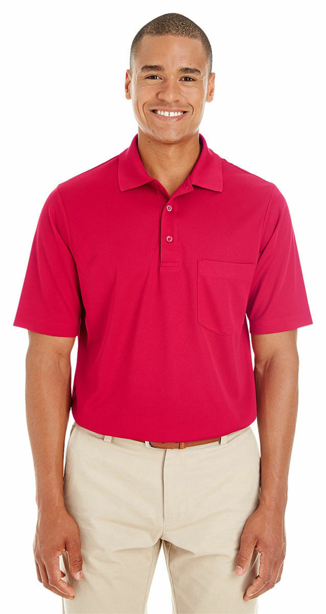 Ash City-Core 365 Men's Polyester Performance Pique Pocket Polo Shirt. 88181P