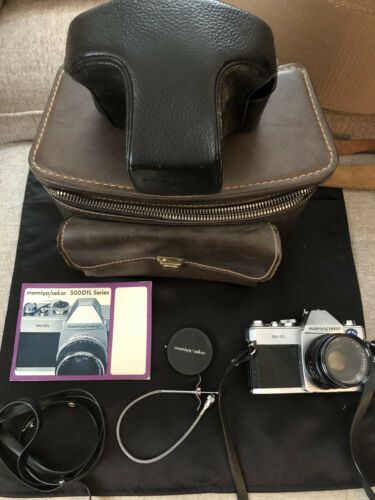 Mamiya / Sekor 500 Dtl Camera 1:2 50mm - W/bag, Case, Manual- Untested