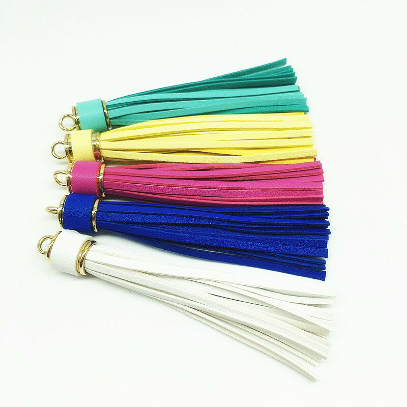 110mm-- Handmade Key Chain Pendant Diy Bags Accessorie Leather Tassel Decoration