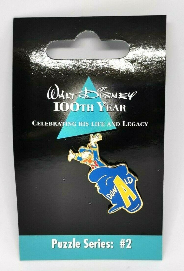 Japan Disney Store 100 Years Legacy Puzzle Series #2 Donald Duck PIn Collection