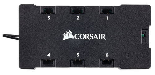 Corsair Co-8950020 6-port Rgb Led Hub For Corsair Rgb Lightning Node Core Icue