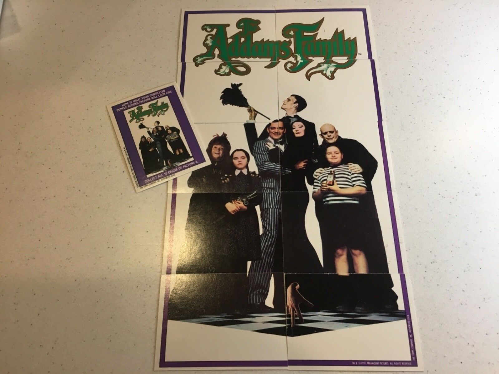 1991 Topps ADDAMS FAMILY Movie Cards - Stickers - You Choose Drop Down Menu