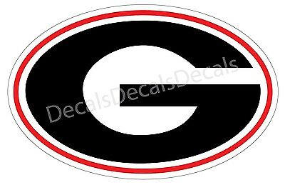 University Of  Georgia Bulldogs (2) 7" X 12" G Sticker Decal Ga P84