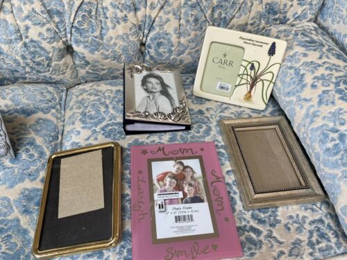 lot of five photo frames one is like a Rolodex for photos Picture Frames
