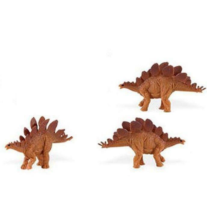 Doll House Shoppe 3 Toy Stegosaurus Sl345522s Micro-mini Dinosaur Miniature