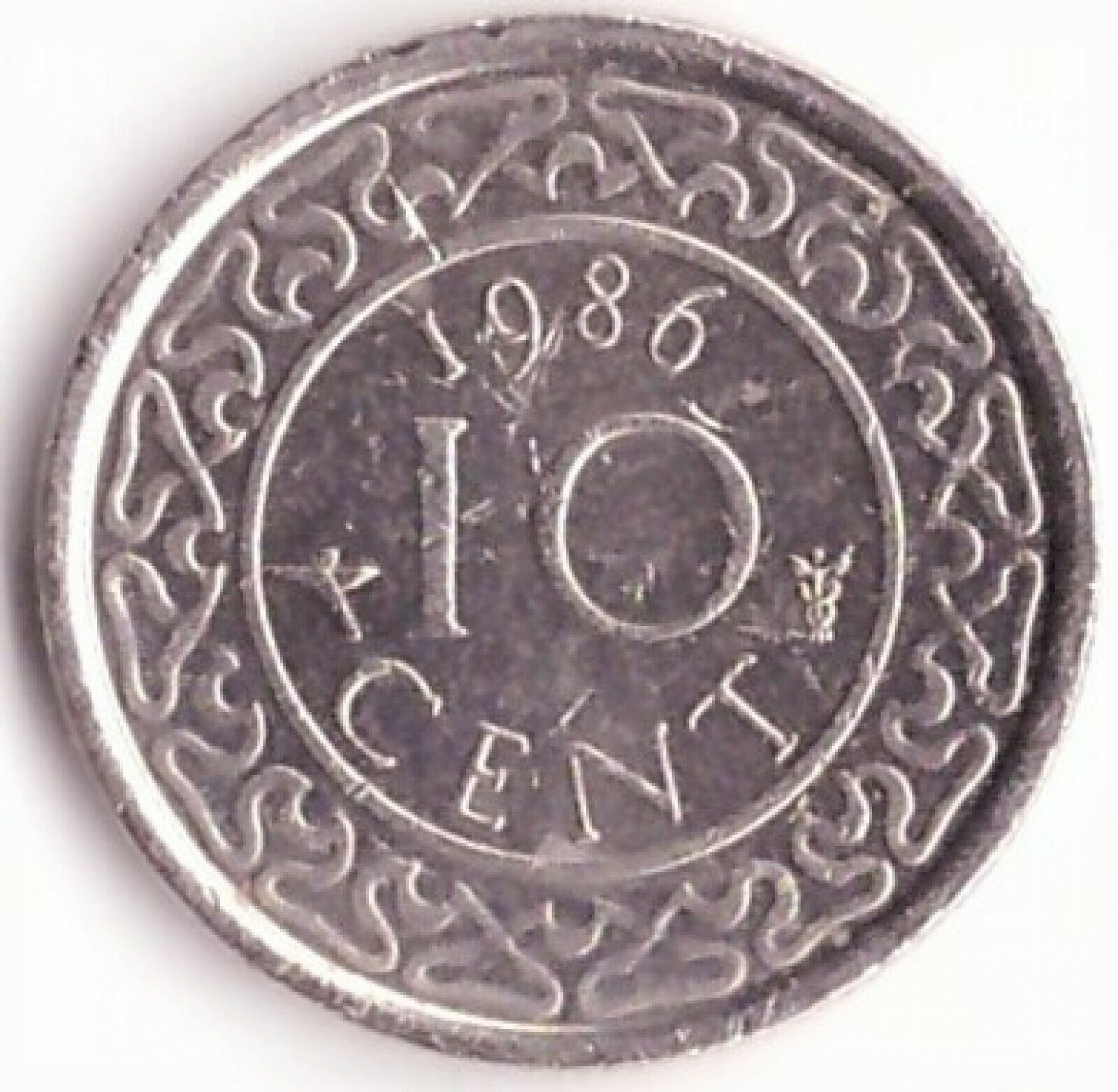 10 Cent 1986 Suriname Coin Km#13