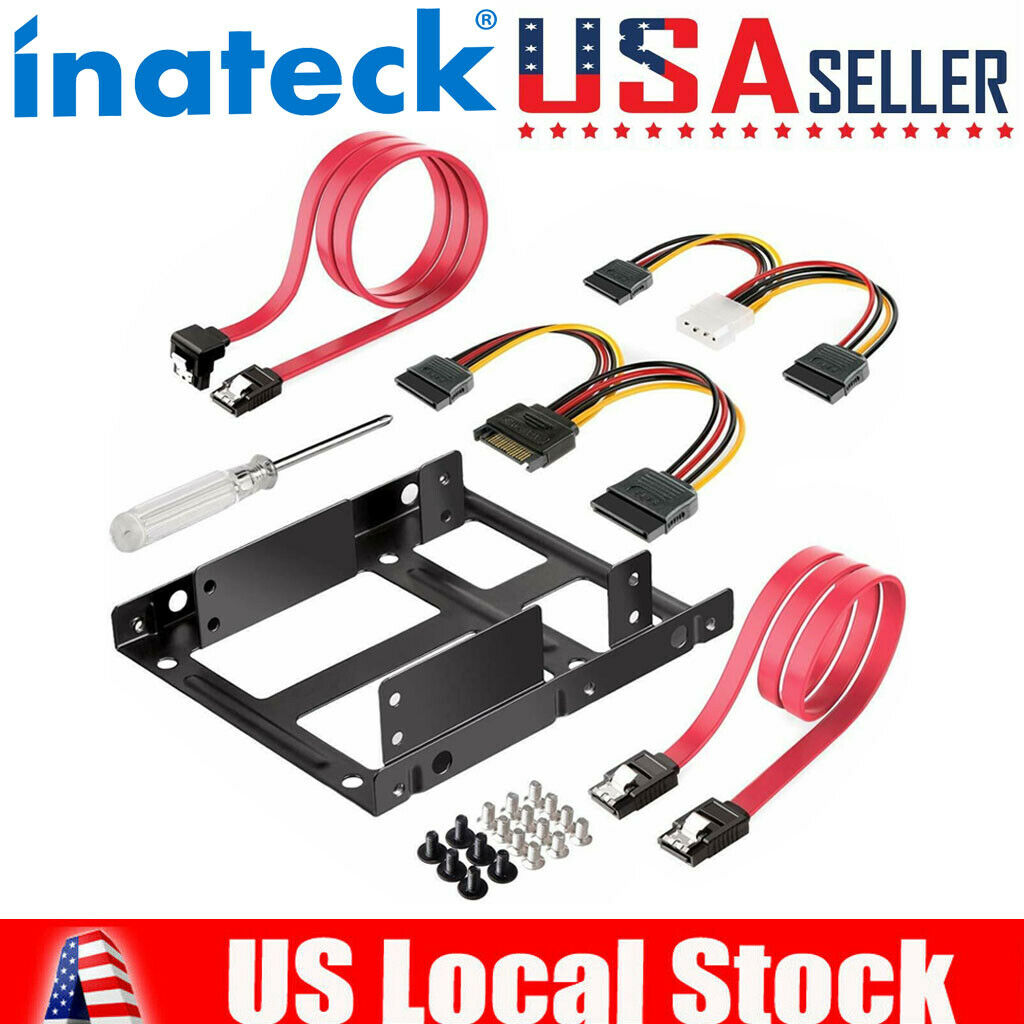 2.5 To 3.5 Adapter, Inateck Ssd Mounting Bracket With Sata Cables & Power Cable