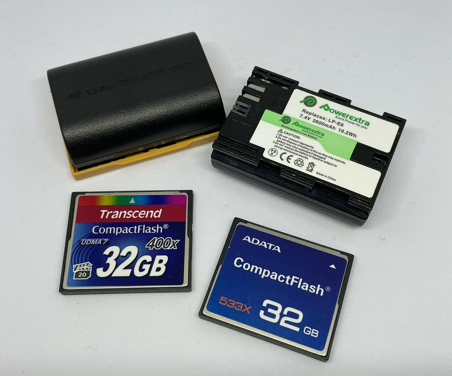 Cf Cards & Lp-e6 Batteries (bundle)