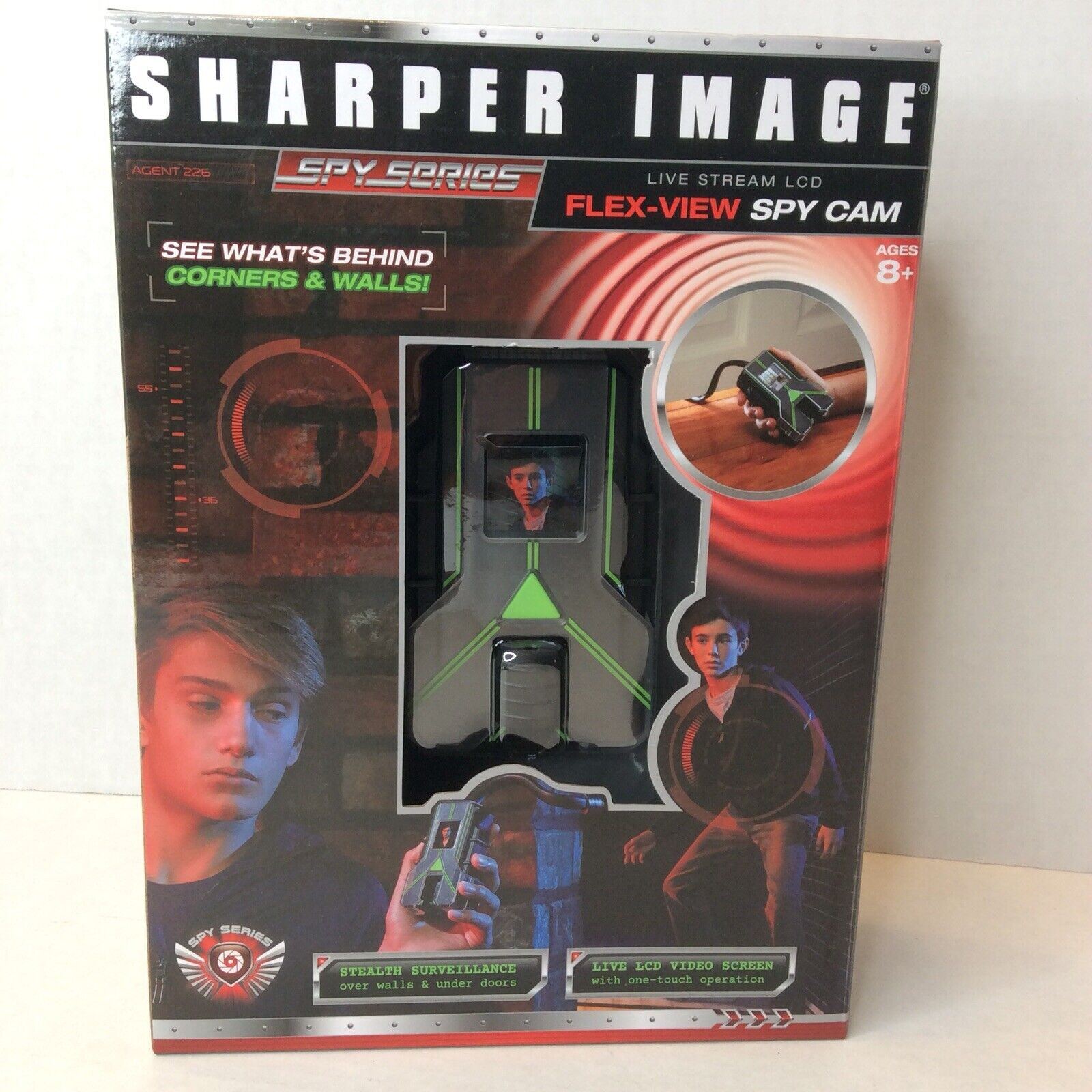 New Sharper Image Spy Series Flex-view Spy Cam Camera Live Stream Lcd