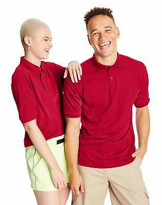 Hanes Golf Tee Men's Polo Shirt Cotton-blend Ecosmart Jersey Men's Sport Comfort
