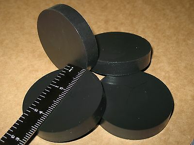 4 Large Sorbothane Disc Circle Feet Pad 2.5x0.5in 64x12mm Silent Pc Case Amp 50d