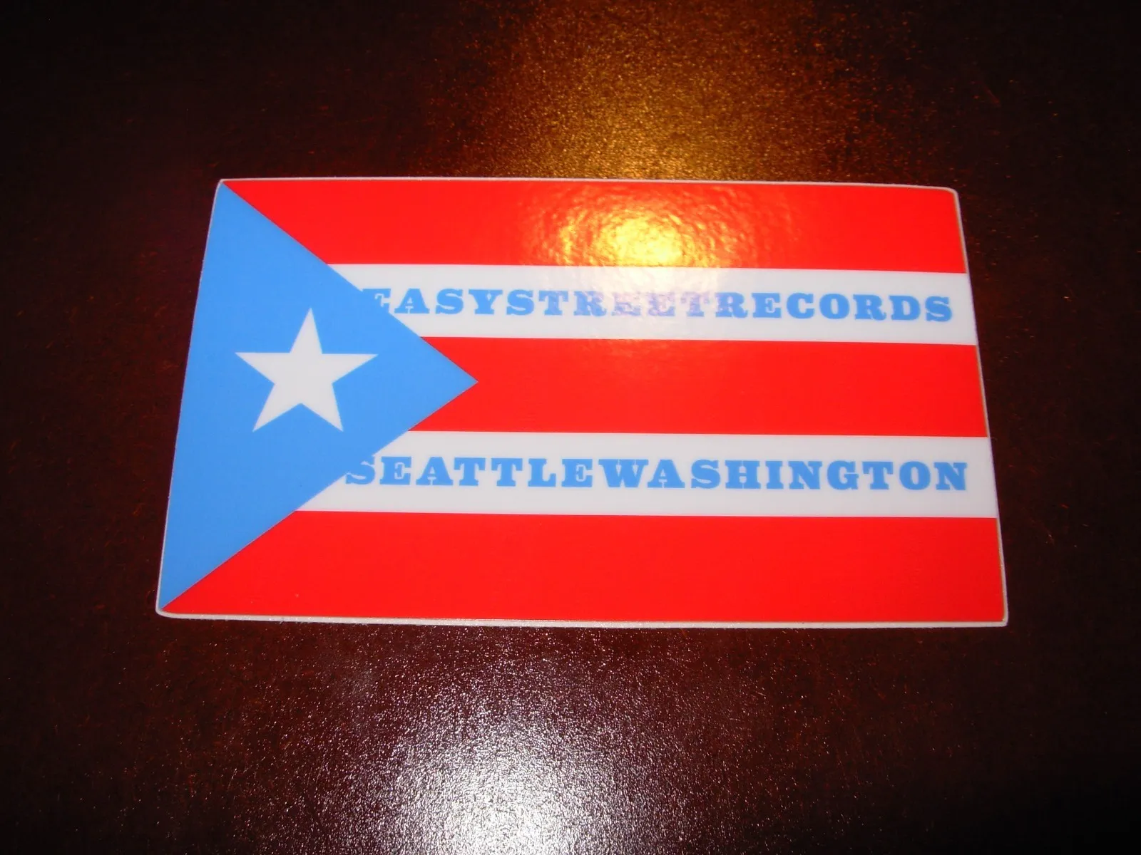 Easy Street Records Seattle 3.5" Flag Logo Sticker Decal Pearl Jam
