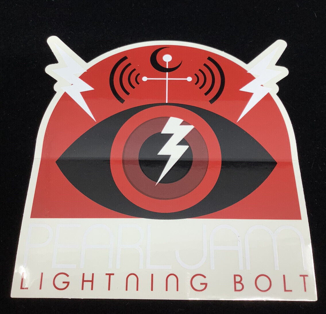 Pearl Jam 2013 Lightning Bolt Promotional Sticker New Old Stock